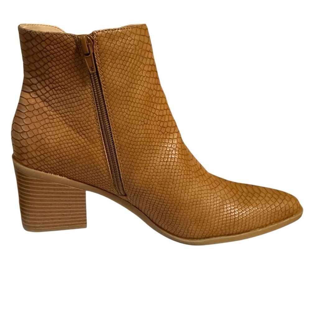NIB The Limited Kiki Tan Snake Skin Print Ankle Boots for Women Size 10 - Picture 5 of 10